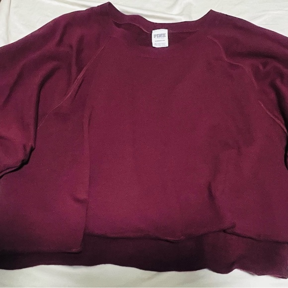 PINK Victoria's Secret Maroon Crewneck - Picture 1 of 2